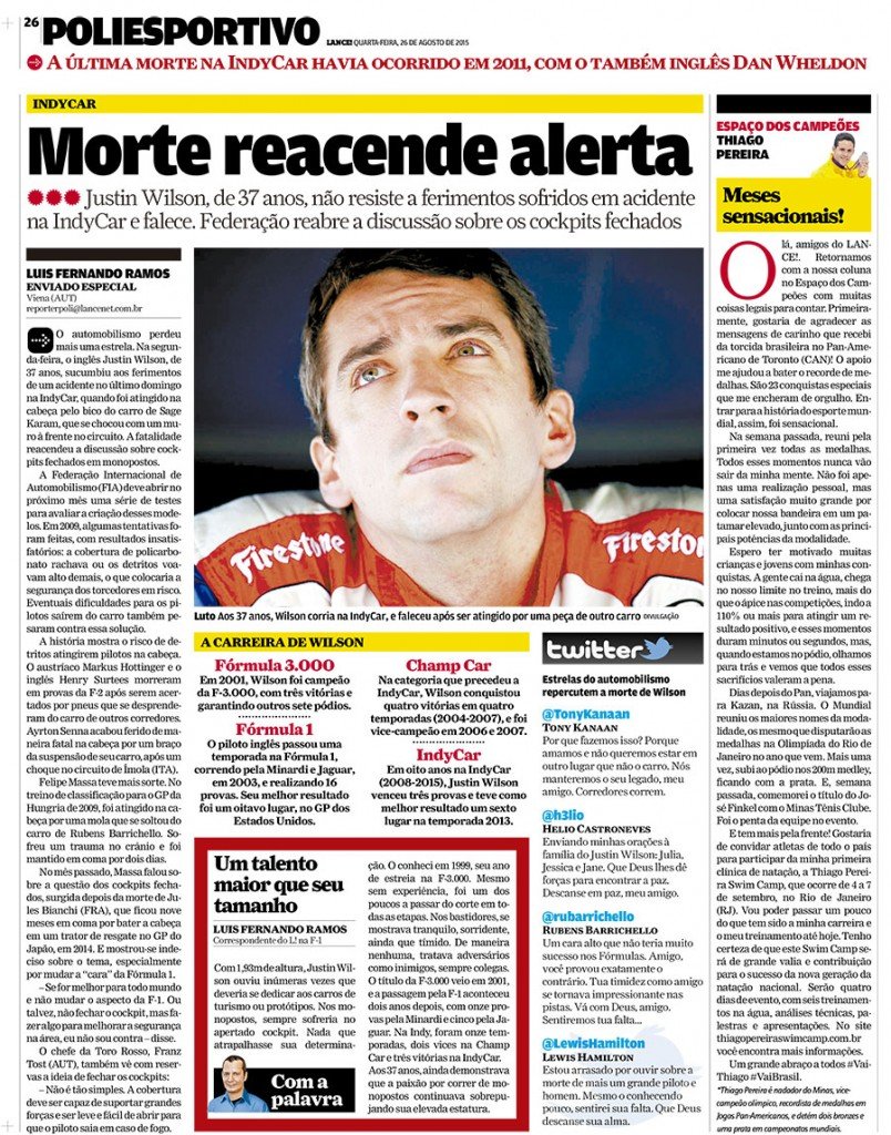 Treinador André Avallone escreve artigo ao jornal LANCE!