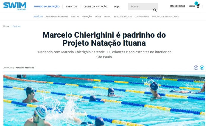 Projeto Natação Ituana Nadando com Marcelo Chierighi