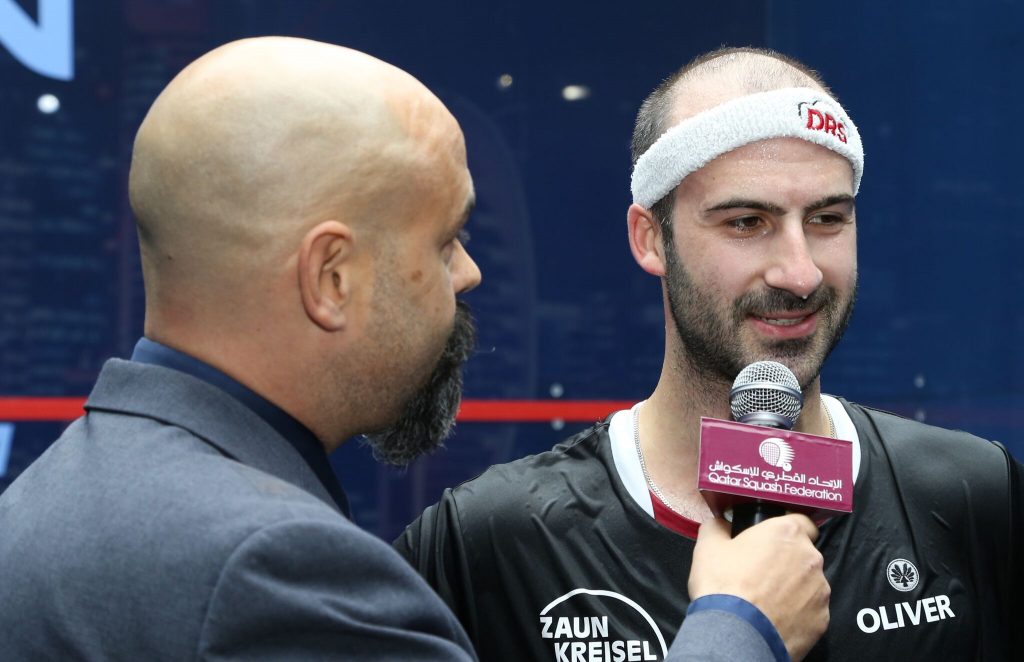 Simon Rosner bate peruano Diego Elias e garante mais uma final do PSA World Tour Platinum - Crédito: Samer Alrejjal / QTSBF