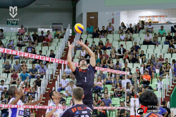 Após vitória na Copa Brasil, Rodrigo Ribeiro do Maringá Vôlei, volta a enfrentar o SESI SP. Foto: Maringá Vôlei Após vitória na Copa Brasil, Rodrigo Ribeiro do Maringá Vôlei, volta a enfrentar o SESI SP. Foto: Maringá Vôlei