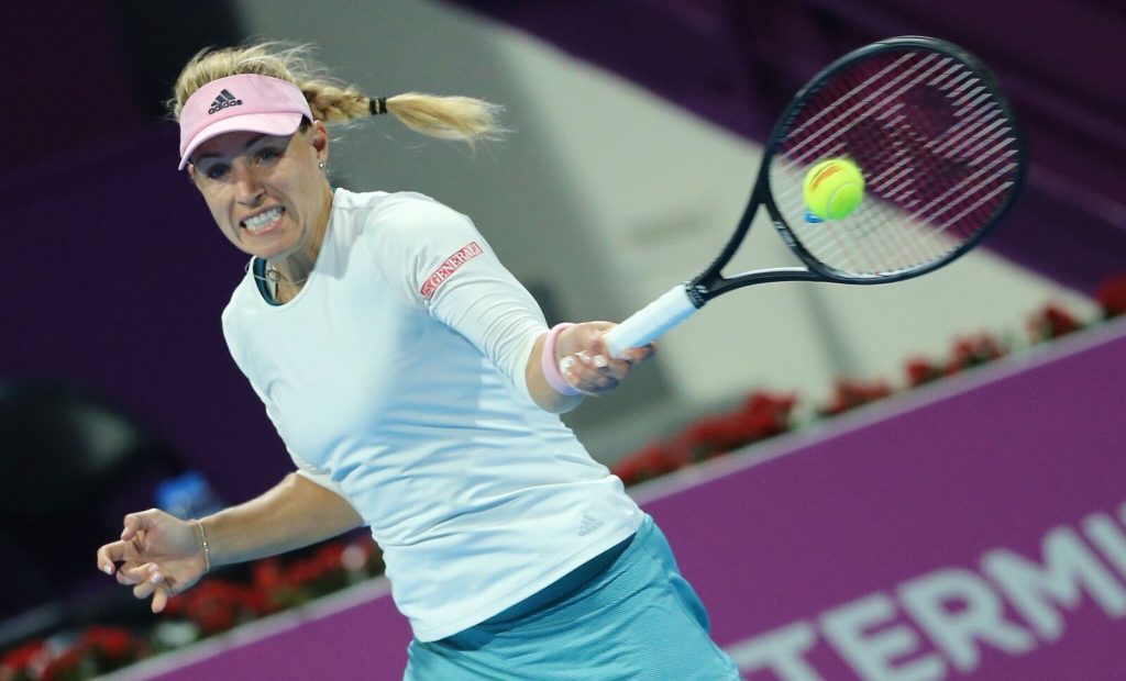 Kerber tenta chegar a sua segunda final em Doha. Créditos de imagens: QTF / Samer Al-Rejjal