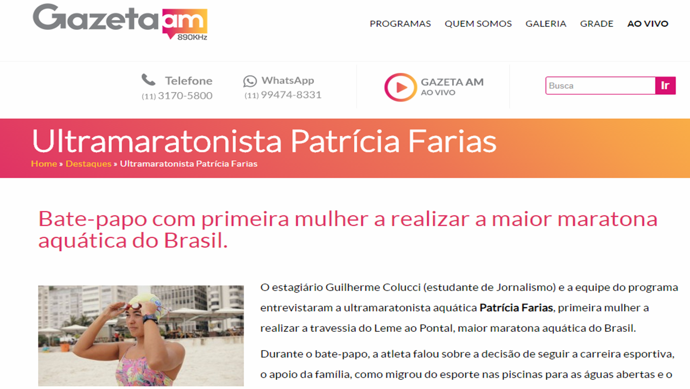 Patrícia Farias participa de programa na Rádio Gazeta