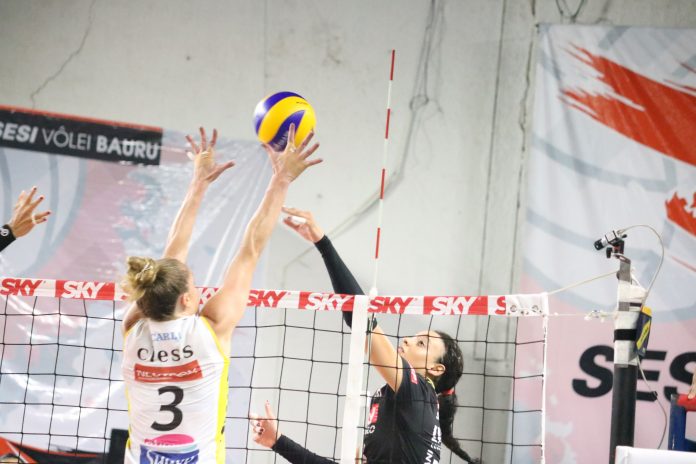 Superliga feminina: Sesi Vôlei Bauru joga segunda partida da semifinal nesta segunda (08). Foto: Sesi Vôlei Bauru Superliga feminina: Sesi Vôlei Bauru joga segunda partida da semifinal nesta segunda (08). Foto: Sesi Vôlei Bauru