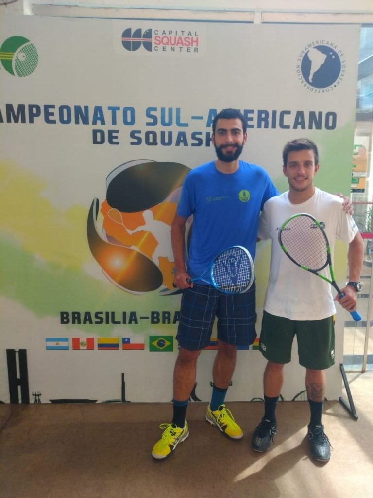 Mometto e Melo estreiam pelo Campeonato Sul-Americano de Squash em Brasília