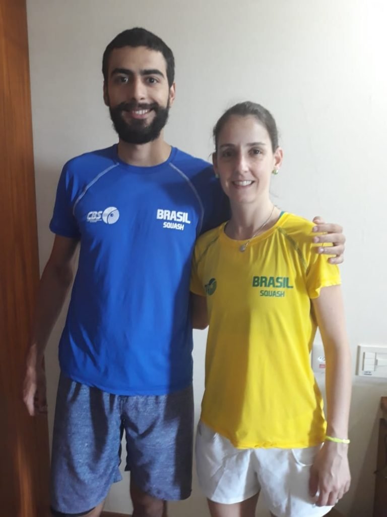 Squash: Guilherme Melo e Thaisa Serafini vencem chilenos e garantem vaga na final de duplas mistas