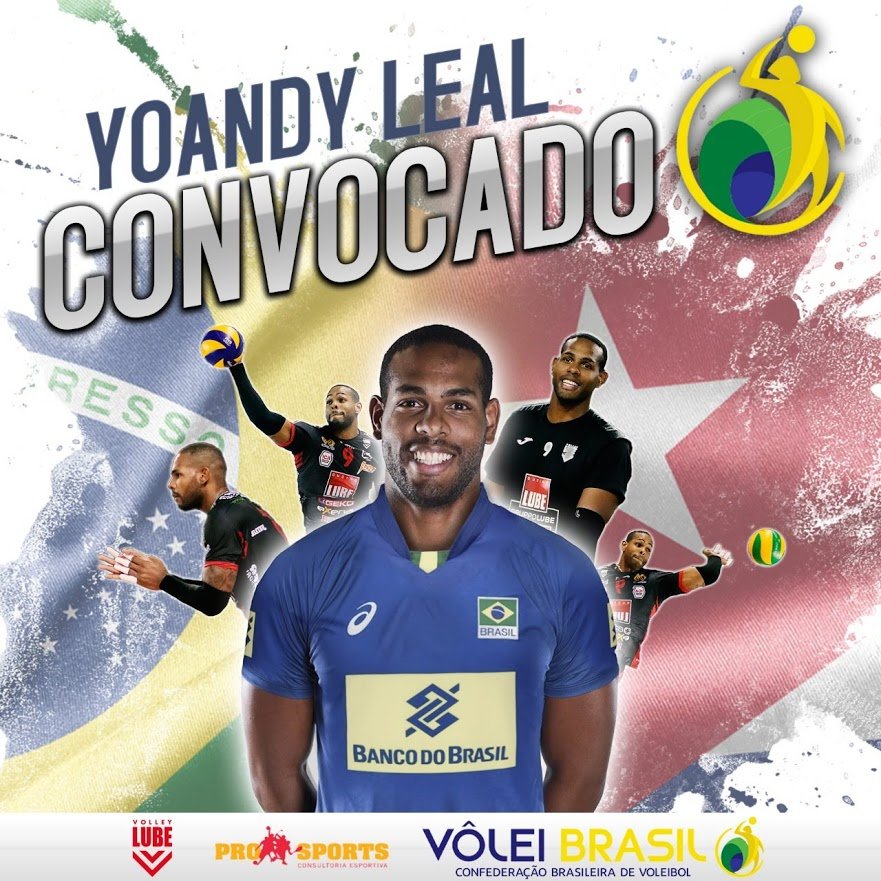 Yoandy Leal é convocado para a Seleção Brasileira Masculina de Voleibol