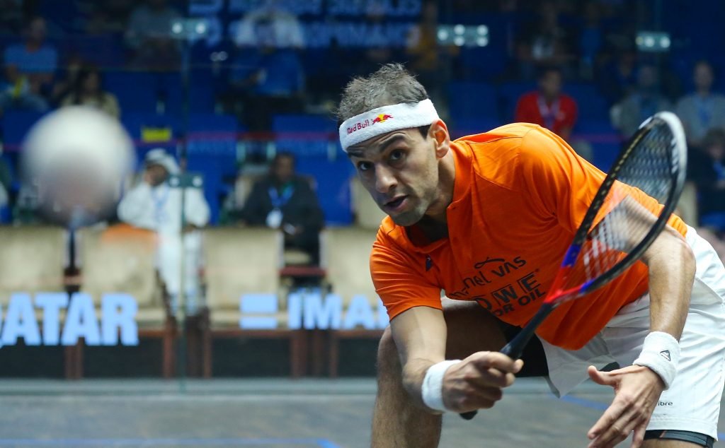 (Imagem) Mohamed ElShorbagy desponta como grande favorito no World Squash Championships em Doha