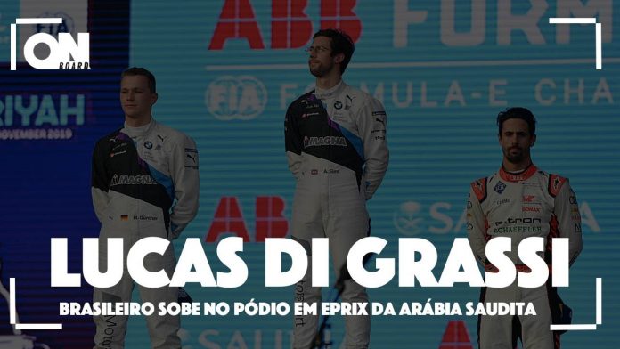 Lucas Di Grassi comemora pódio na Arábia Saudita