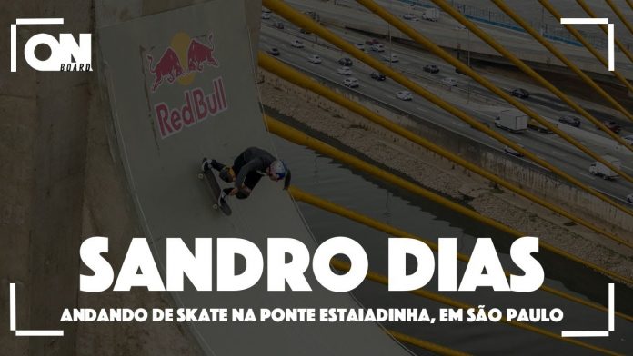 Sandro Dias andando de skate na Ponte Estaiadinha by Red Bull