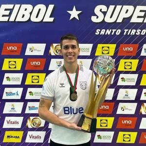 Bruno Rubbo celebrou a conquista da Super Taça de Portugal